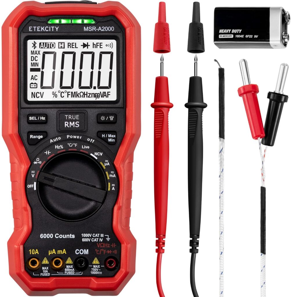 Etekcity MSR-A2000 Digital Multimeter for Physics Students – High-Precision, Safe, and Affordable 2025