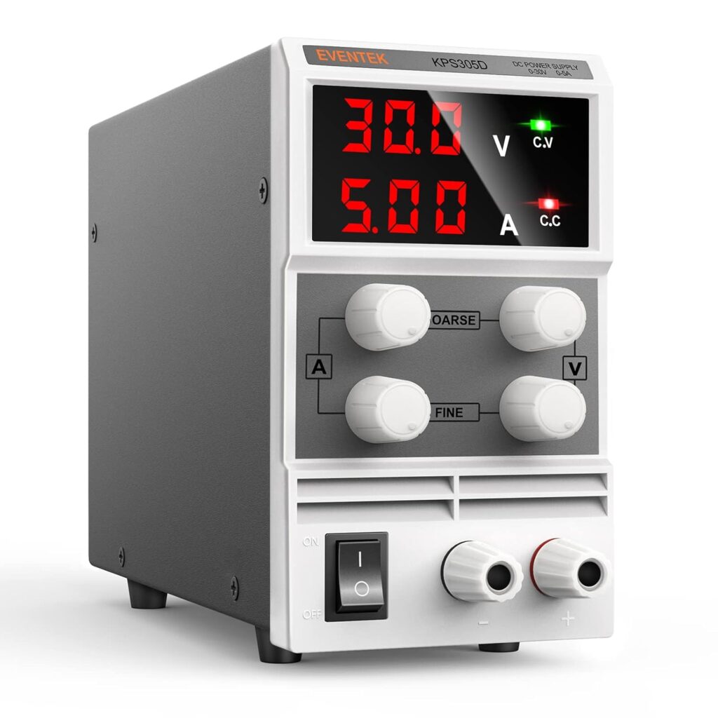 Eventek KPS305D Compact DC Power Supply – Best for Students and Hobbyists