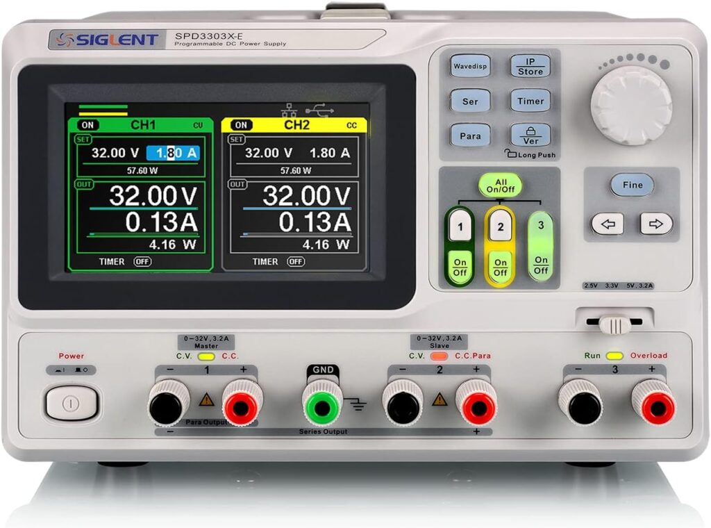 Siglent SPD3303X-E Triple Output DC Power Supply – Advanced Option for Physics Labs