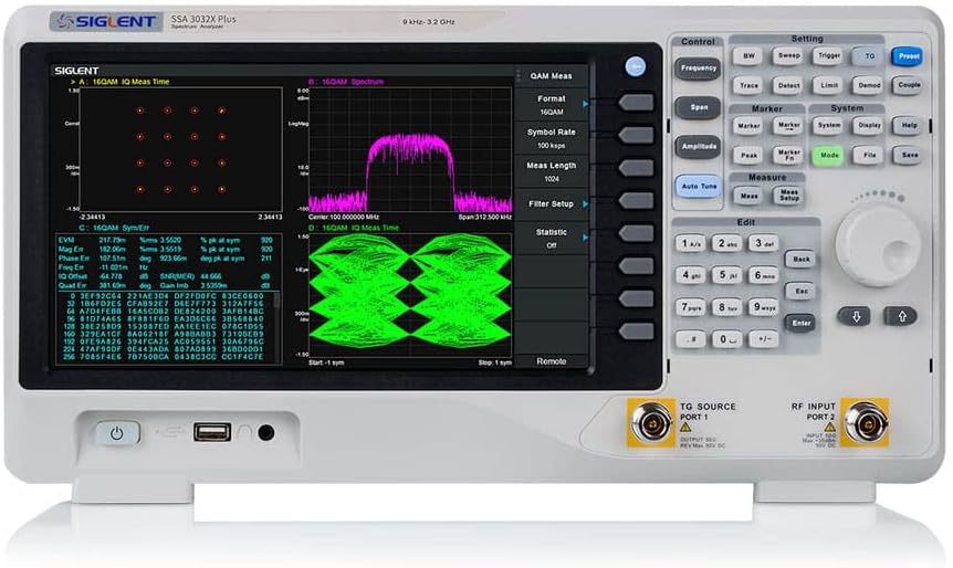 Siglent SSA3021X Plus 2.1 GHz Spectrum Analyzer with Tracking Generator and Preamp