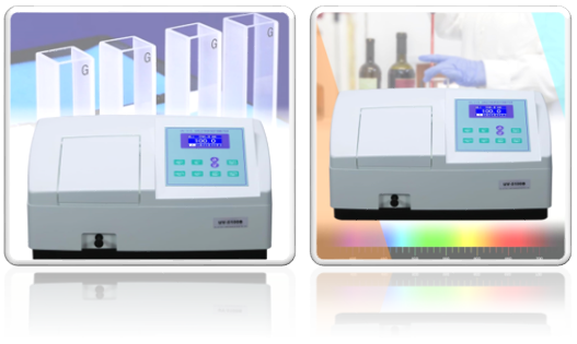 UV-5100B UV/Vis Spectrophotometer laboratory instrument, 190-1000nm wavelength range, ultraviolet-visible analysis for research and education