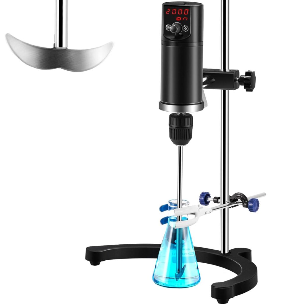 Electric Overhead Stirrer Max. 40L LCD Digital Lab Mixer for chemistry and biology labs