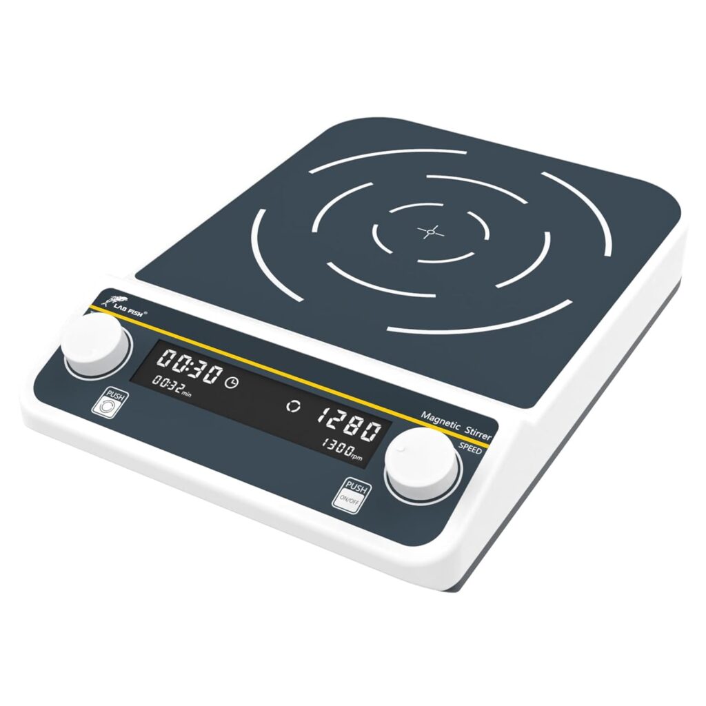 LABFISH 15L non-heating magnetic stirrer with LCD display and forward/reverse mixing function