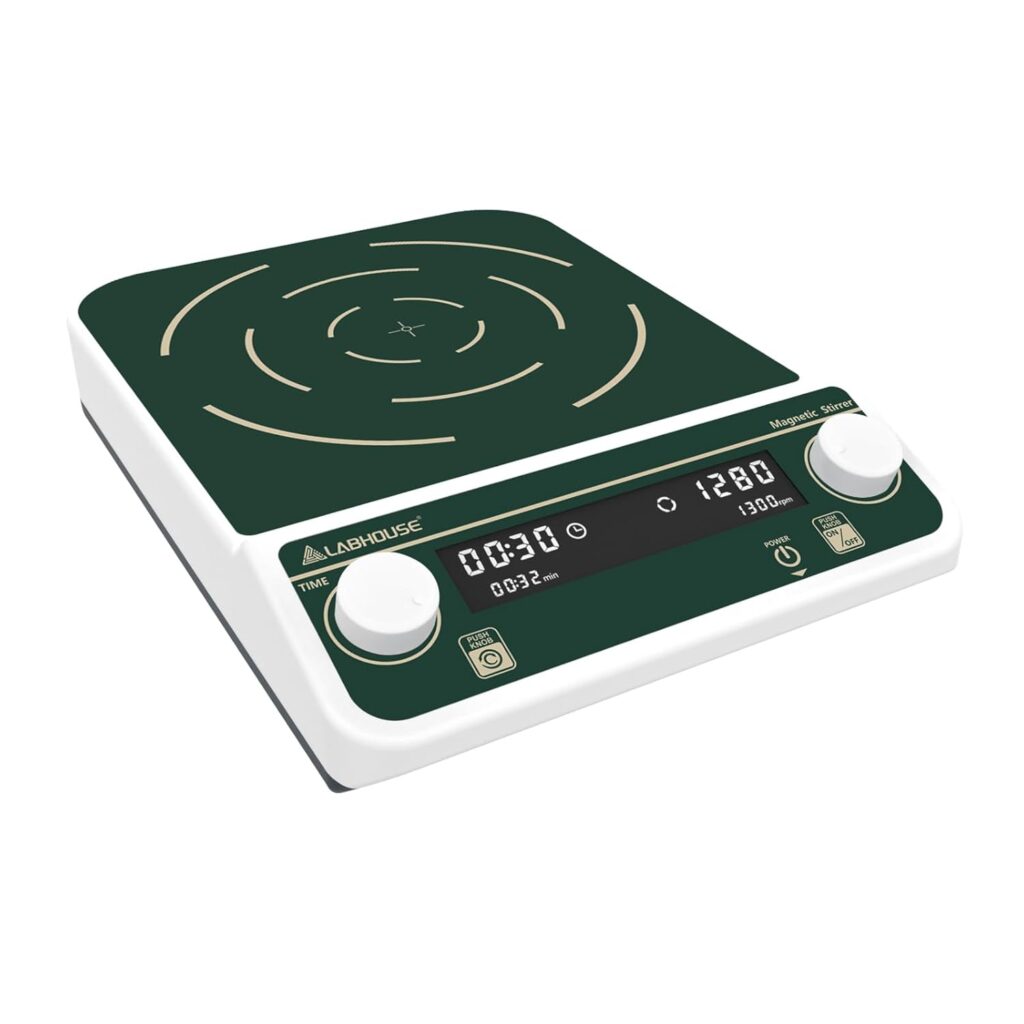 10L digital non-heating magnetic stirrer with forward/reverse mixing and LCD timer – LABHOUSE