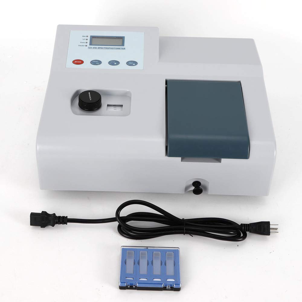 Portable laboratory spectrophotometer for visible range analysis used in routine chemistry laboratory measurements