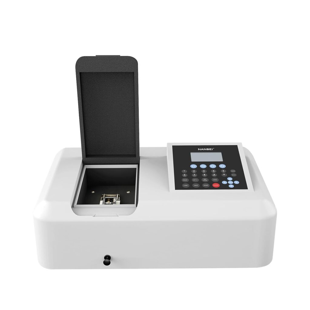 UV visible laboratory spectrophotometer with USB interface used for quantitative analysis in university laboratories
