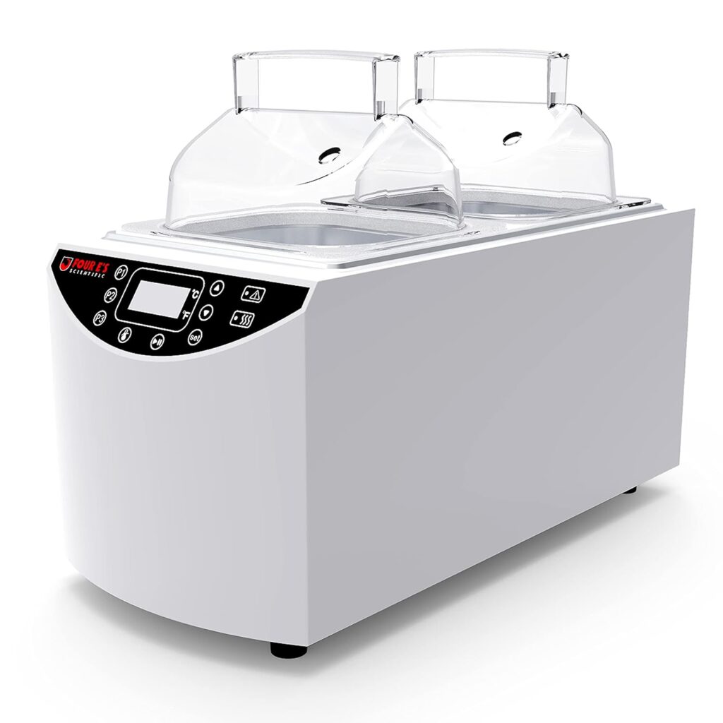 4Es USA WB201 digital laboratory water bath 5L with stainless steel chamber for small research laboratory