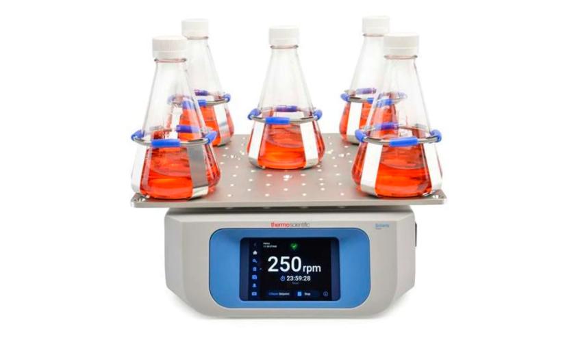 orbital shaker rpm and orbital diameter comparison showing mixing patterns at different speeds and orbit sizes