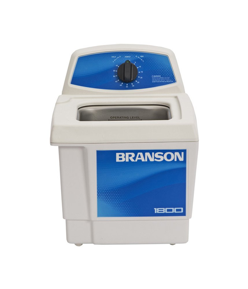 Branson CPX-952-116R ultrasonic cleaning bath with 40 kHz frequency and mechanical timer for laboratory glassware and instrument cleaning